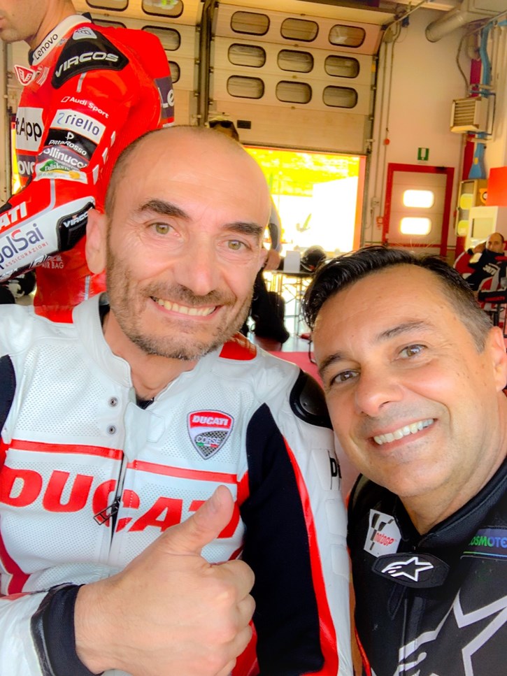 Με τον CEO της Ducati Claudio Domenicali